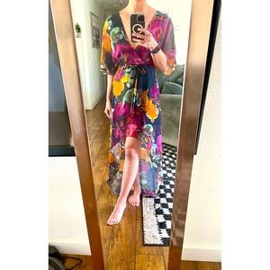 For Love and Lemons Floral Wrap Dress